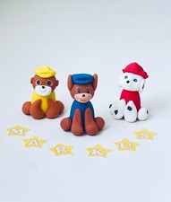 3x Paw Patrol Set cake toppers