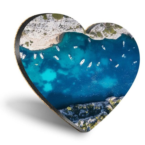 Heart mdf coasters yachts - -,