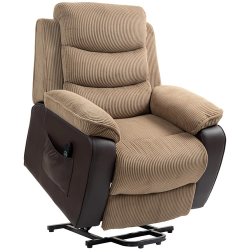 Homcom overstuffed corduroy - overstuffed,