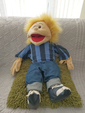 VINTAGE MATTHIES SPIELPRODUKTE  LIVING PUPPETS BLONDE BOY BROWN EYES HAND PUPPET
