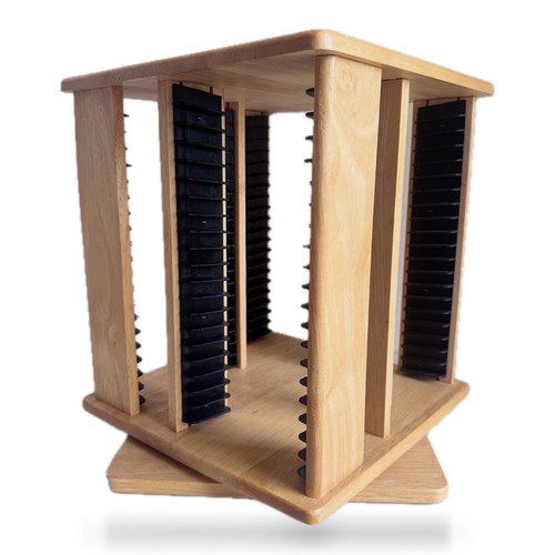 Wooden rotating rack - cd,