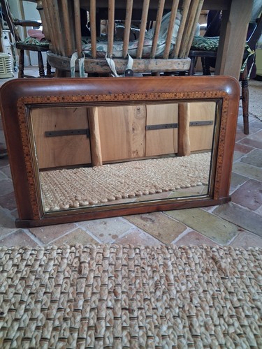 Victorian walnut overmantel - walnut,