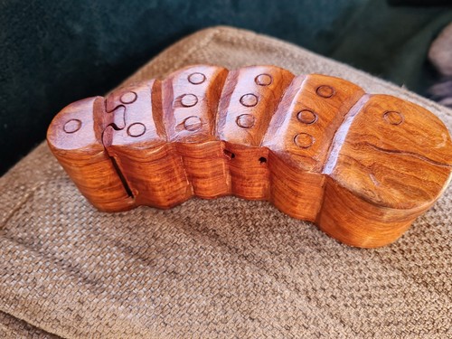 Caterpillar wooden puzzle - wooden, box