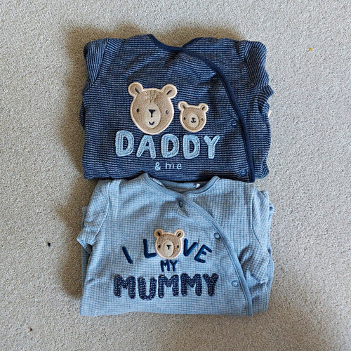 Next pack sleepsuits 6 - 2, 3-6