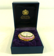 Halcyon Days Enamel Trinket Box "For A Very Dear Friend" In Box #H1