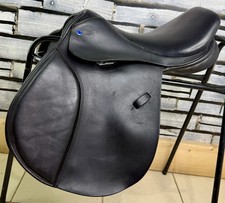 16” MW Rich & Sons Shoulder Relief Pony Jump Saddle - Black