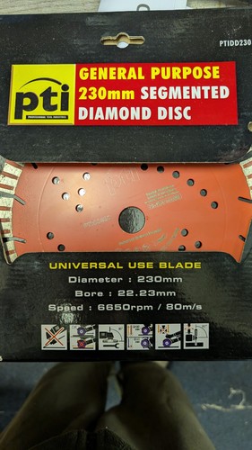 230mm diamond cutting - 230mm/, 9"