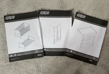 Mamas & Papas Atlas Bed Dresser Change Wardrobe Nimbus White Silvercross Mattres