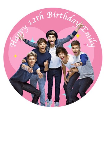 One direction cake - direction, topper