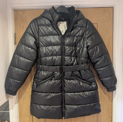 Girls black puffer - black,
