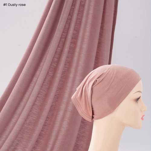 2pcs jersey hijab - jersey, underscarf