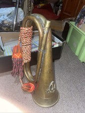 Vintage Brass Military Bugle