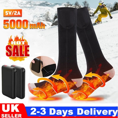 Winter electric heated socks - heated,