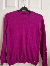 Ted Baker SABRIA Lightweight Jumper Bobble Pattern, Purple Size 3 (M) UK 12