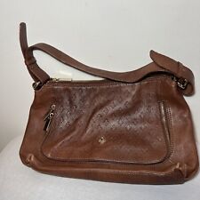Patrick Cox Tan Brown Leather Shoulder Bag 35cm  X 20cm X 7.5cm