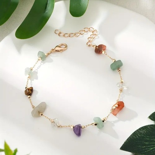 Natural stone bracelet beaded - stone,