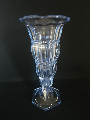 Vintage art deco vase blue - vintage,
