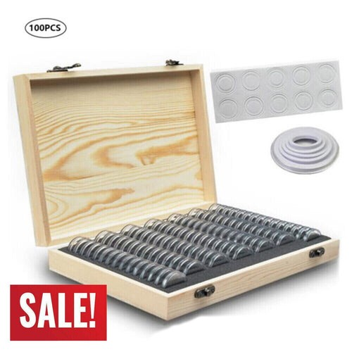 Wooden coins display - wooden, storage