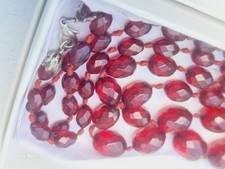 Early CHERRY BAKELITE BEADS 50 Grams Antique Vintage NECKLACE Jewelry