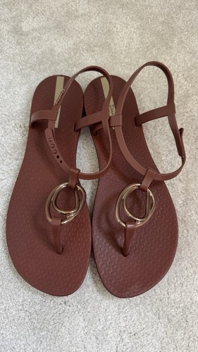 Ipanema brown rubber toe post - rubber,