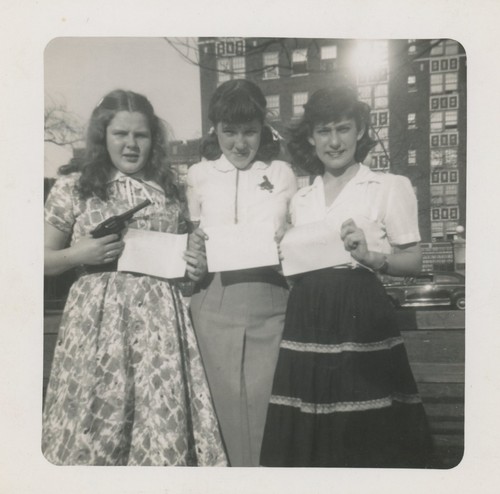 Young women toy - cap, gun