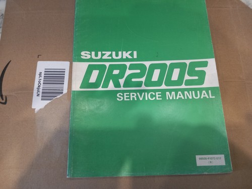 Suzuki dr200s factory workshop - suzuki,