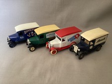 4x Lledo van models. Brylcreem, Laphroaig Whiskey, Hostess Cake, Bosch