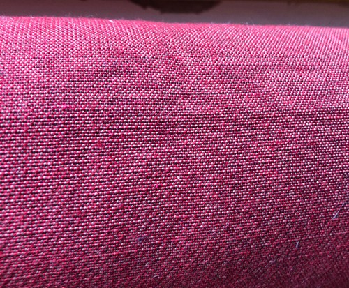 Red linen blend - linen,