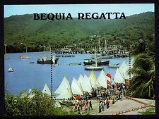 St. Vincent Grenadines 1988 Bequia Regatta Yacht Miniature Sheet Unmounted Mint