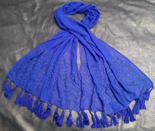 Frangi wrap scarf - scarf, beaded