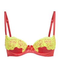 Agent Provocateur Novah Bra Red / Yellow. 34C Pre-loved Excellent Condition sjn