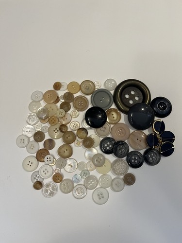 Vintage buttons job lot - job, 100g