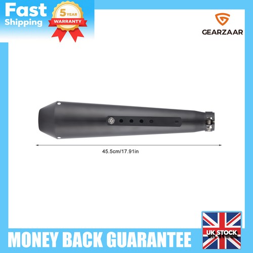 Black motorcycle exhaust end - black,