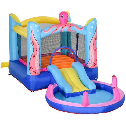 Octopus design bouncy castle - octopus,