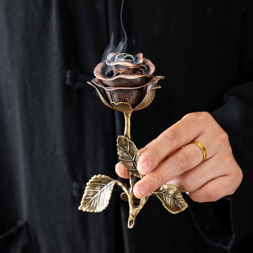 Rose incense burner - rose,
