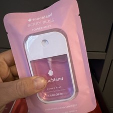 Touchland Power Mist Hydrating Hand Sanitiser Berry Bliss 30ml USA Import