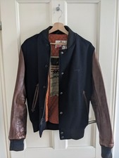 Schott NYC Wool  Real Leather