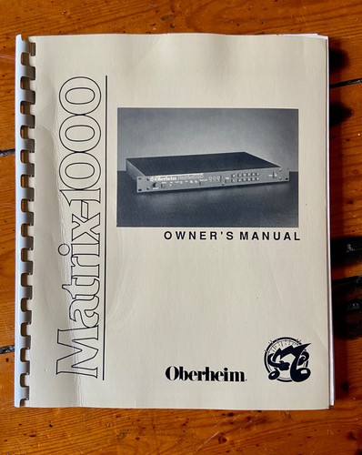 Oberheim matrix 1000 - matrix,