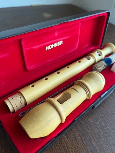 Hohner soprarecorder wooden