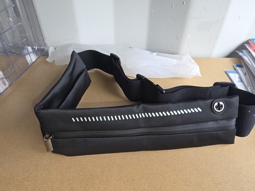 Black running belt - black, or