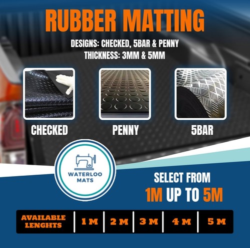 Heavy duty 3mm rubber 3m - 2m,