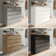 Wide wooden chest - chest, drawers