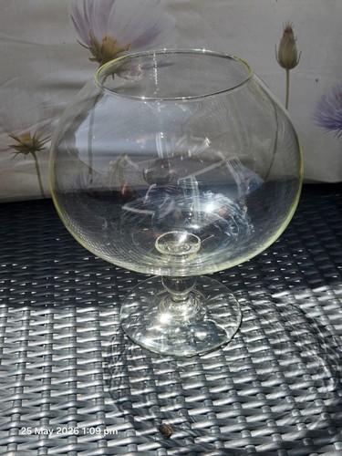 Vintage huge brandy snifter - huge,