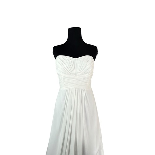 Strapless chiffon white - strapless,