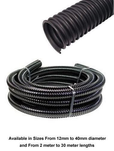 Reinforced ribbed pond hose - reinforced,