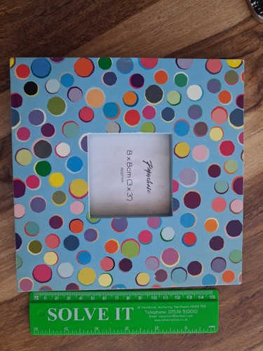 Paperchase blue spotty frame - spotty,