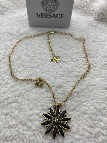 Authentic versace black flower - black,