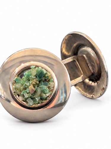 Vintage gold tone cufflinks - vintage, gold-tone