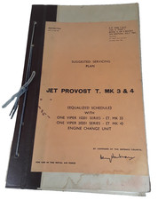 RAF AP4560 C & D Vol.4 Pt.1, Jet Provost T3/4 Suggested Servicing Plan, Original