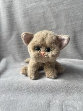 Vintage Tyco Kitty Kitty Kittens Purring Cat Siamese Tan Soft Plush Toy Sparkle